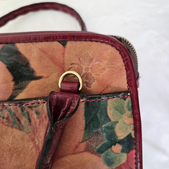 Patricia Nash Leather Floral Paris Small Satchel Bag - Picture 8 of 14
